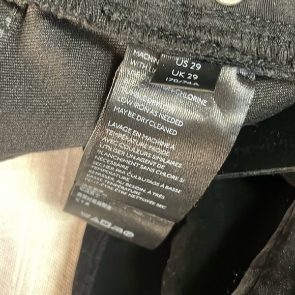 EUC Free People We the Free- black velvet high waist button fly pants - Picture 7 of 10